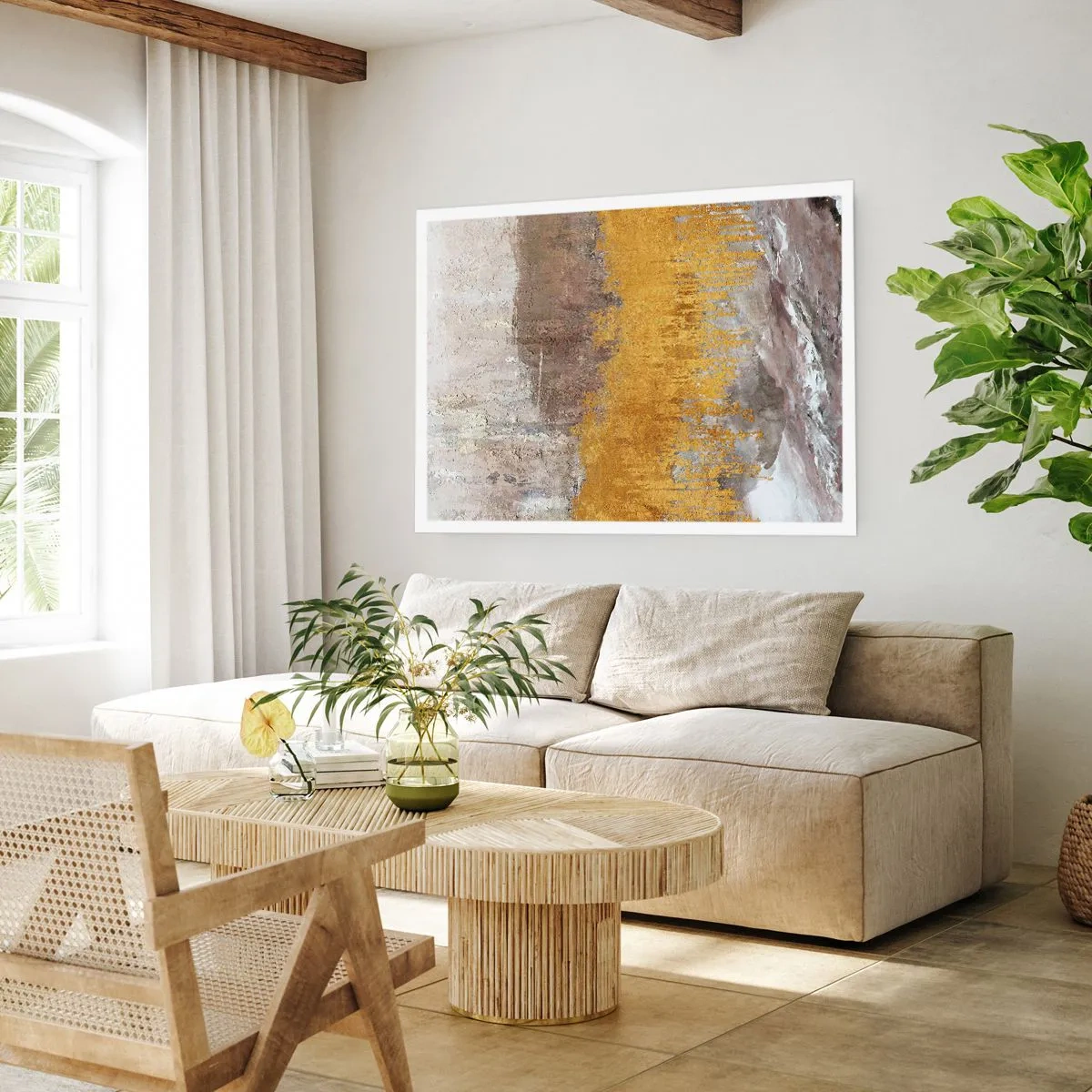 Poster - Soffio dorato - 70x50 cm