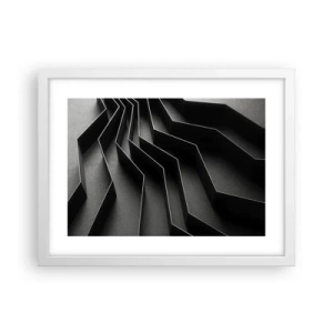 Poster in cornice bianca - Ordine tridimensionale - 40x30 cm