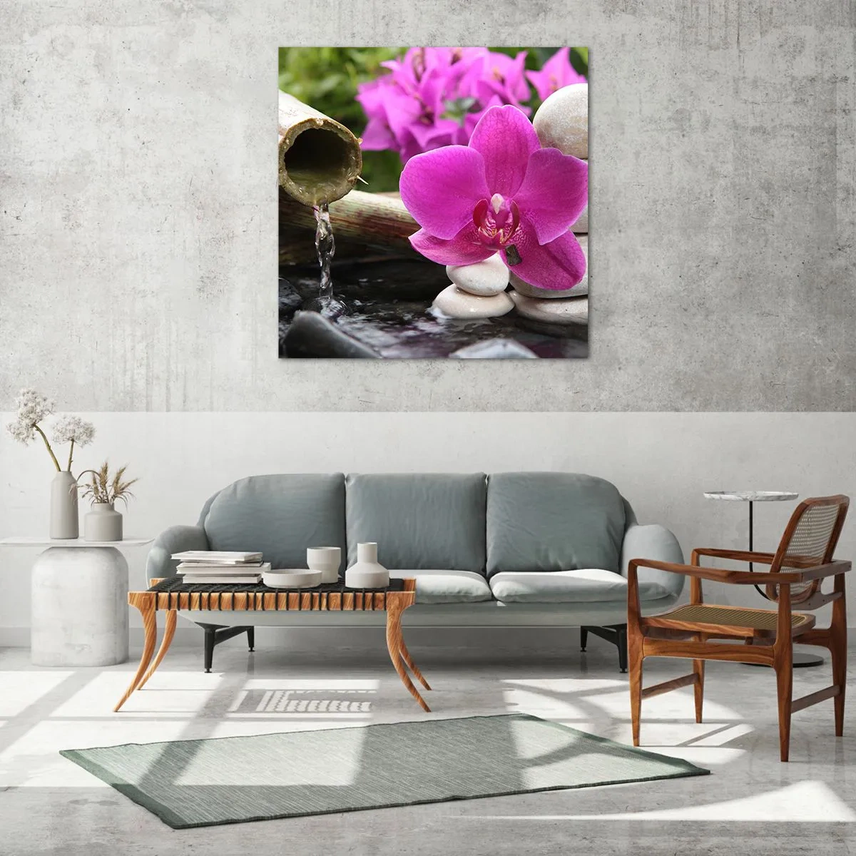 Quadro su vetro - E già ti riposi - 60x60 cm