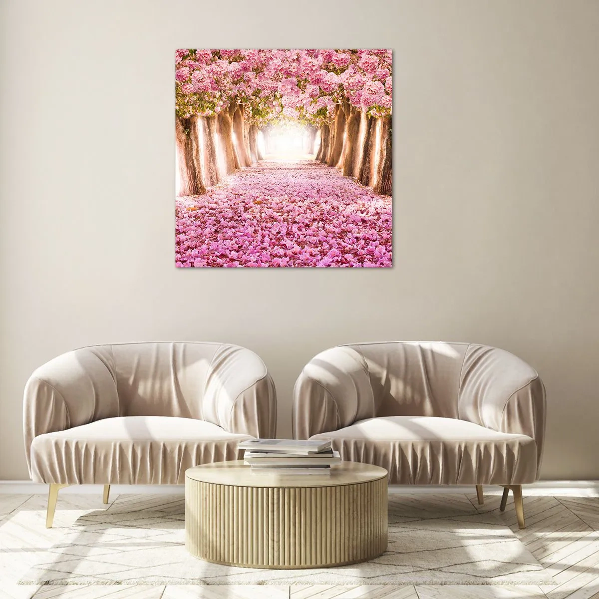 Quadro su vetro - La strada verso il paradiso - 30x30 cm