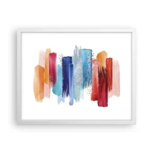 Poster in cornice bianca - In alto e in basso - 50x40 cm