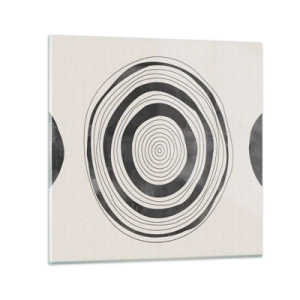 Quadro su vetro - Conta ciò che sta in mezzo - 30x30 cm