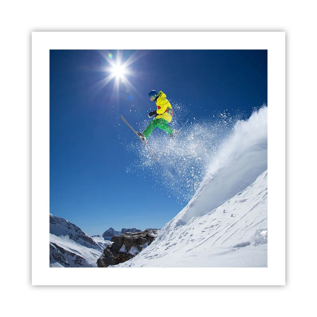 Poster - Ballando con i monti - 50x50 cm