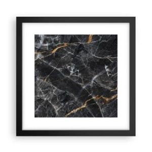 Poster in cornice nera - La vita interiore delle pietre - 30x30 cm