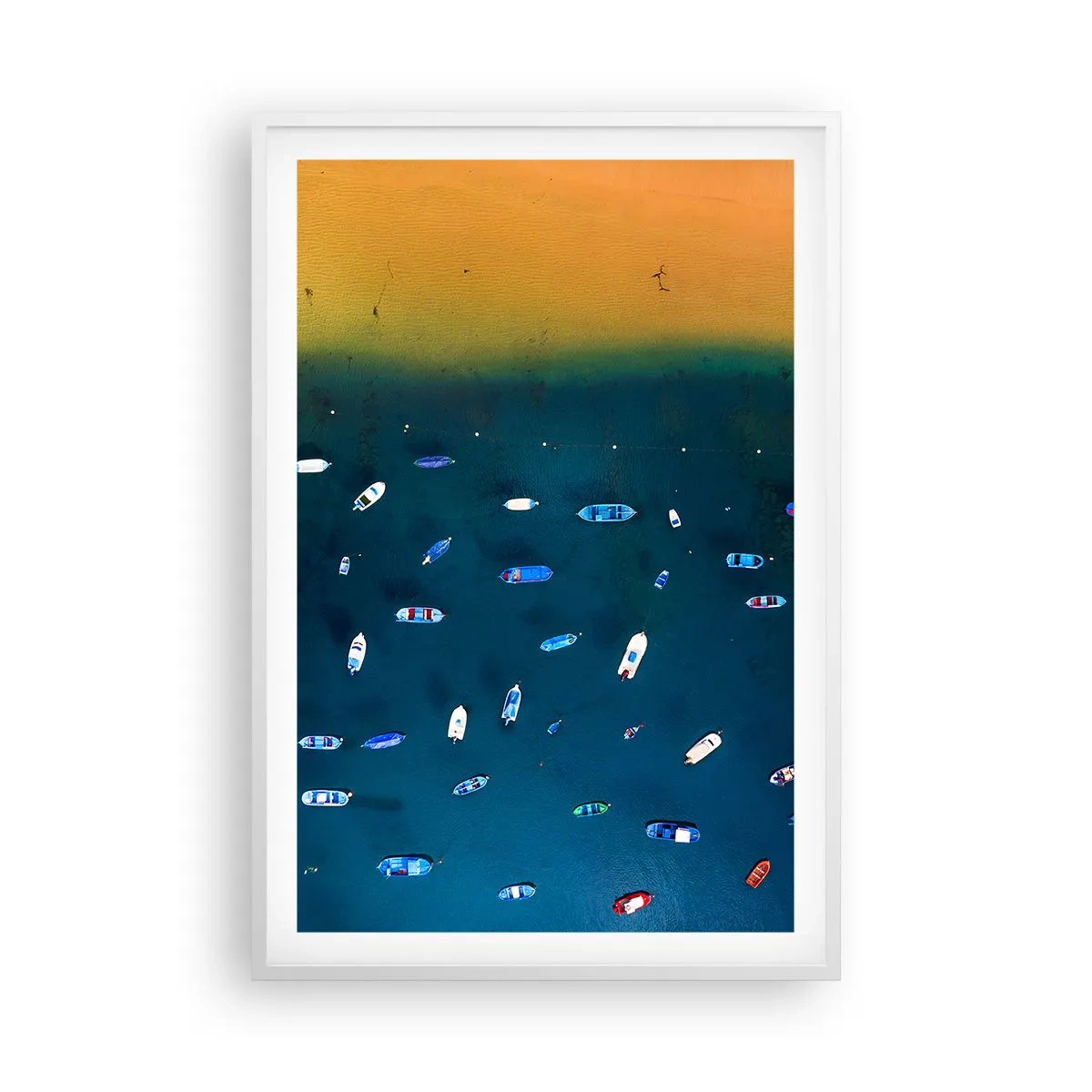 Poster in cornice bianca - Il gioco delle vacanze - 61x91 cm