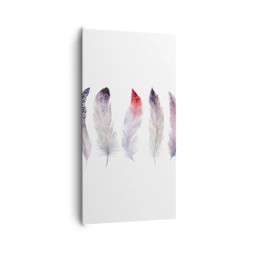 Quadro su tela - Stampe su Tela - Delicate come una nebbia multicolore - 65x120 cm
