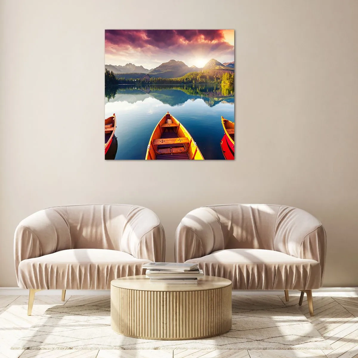 Quadro su vetro - Niente contro natura - 30x30 cm