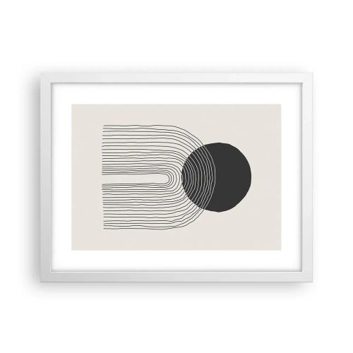 Poster in cornice bianca - Tremore e fiducia - 40x30 cm