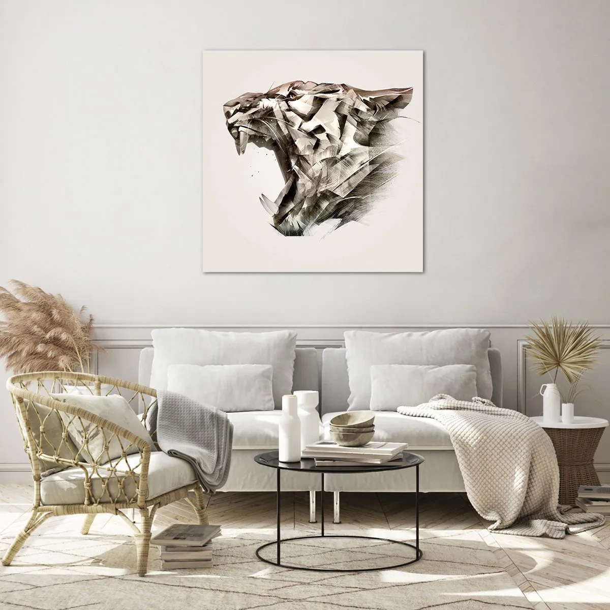 Quadro su vetro - Sai chi comanda - 70x70 cm