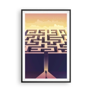 Poster in cornice nera - Il momento delle decisioni - 61x91 cm