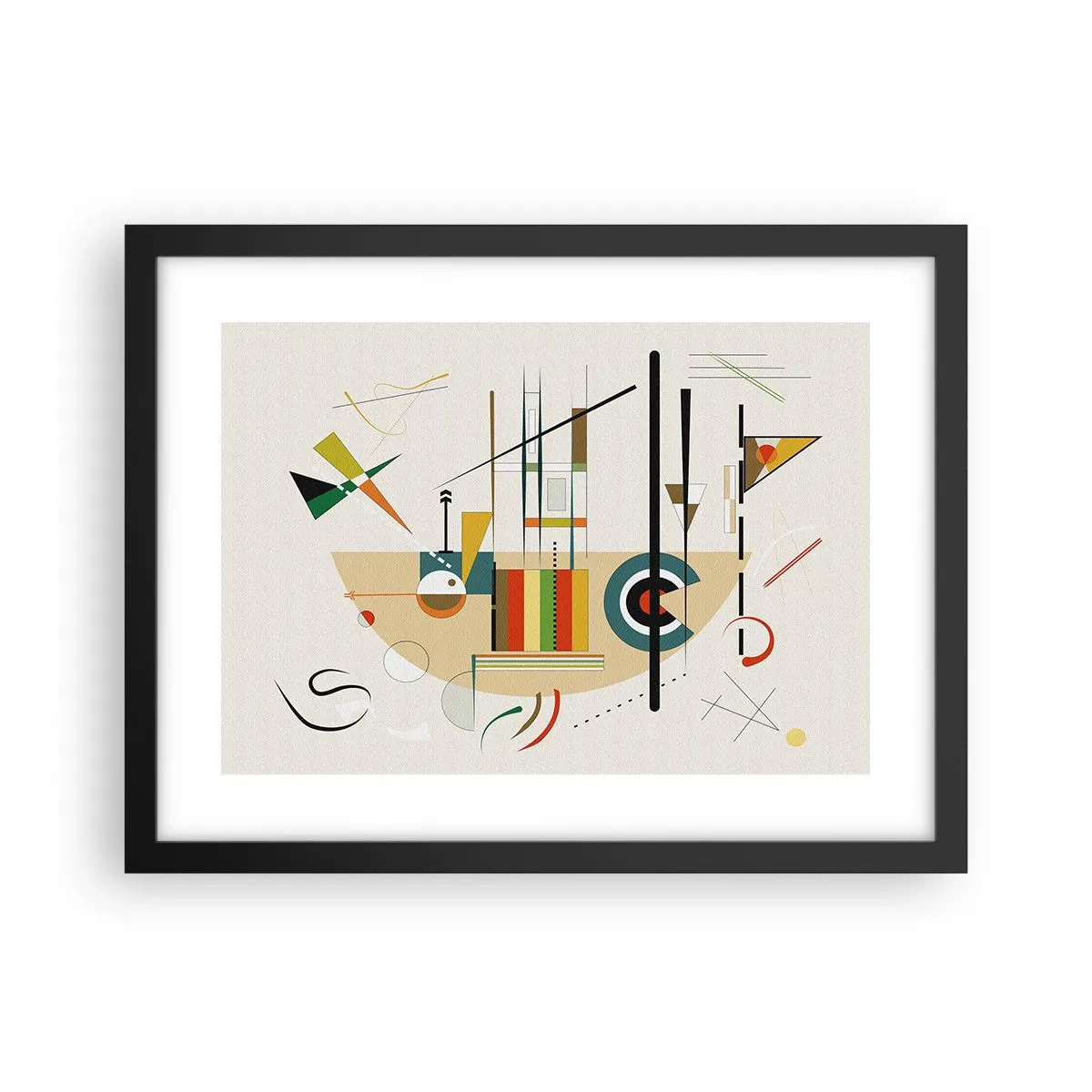 Poster in cornice nera - E il mondo ride - 40x30 cm