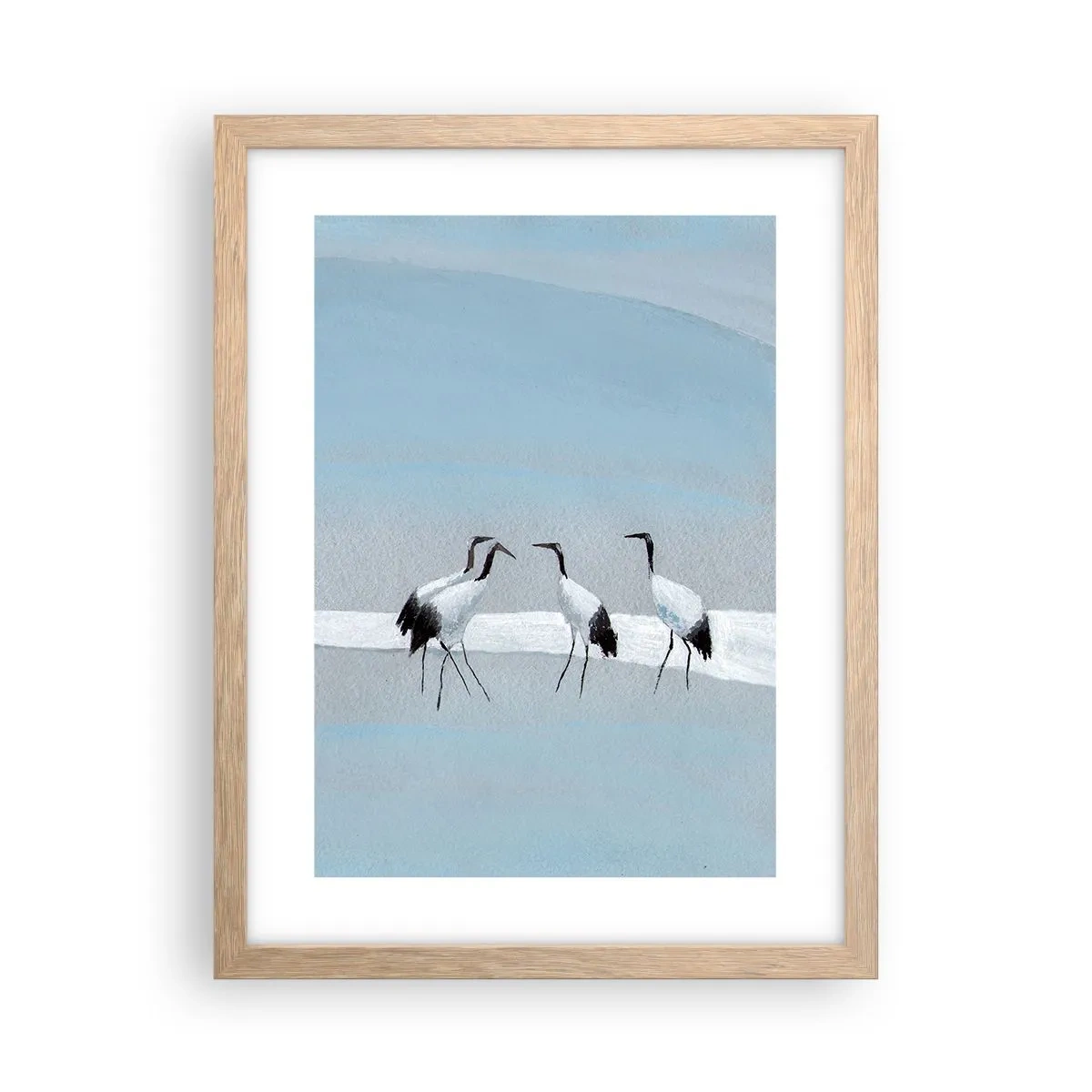 Poster in cornice rovere chiaro - Dopo un giorno rovente - 30x40 cm