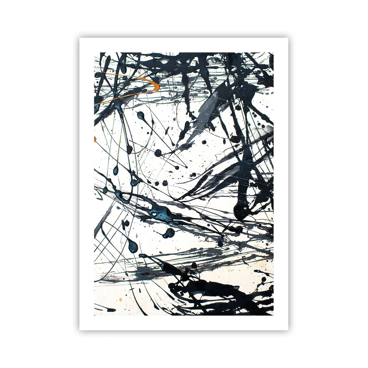 Poster - Linee astratte espressive su sfondo bianco - 50x70cm - Ha senso o non ha senso? - Decorazione murale moderna per soggiorno e camera da letto ARTTOR