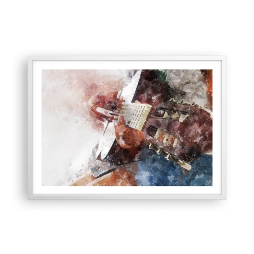 Poster in cornice bianca - E tu che ne pensi? - 70x50 cm