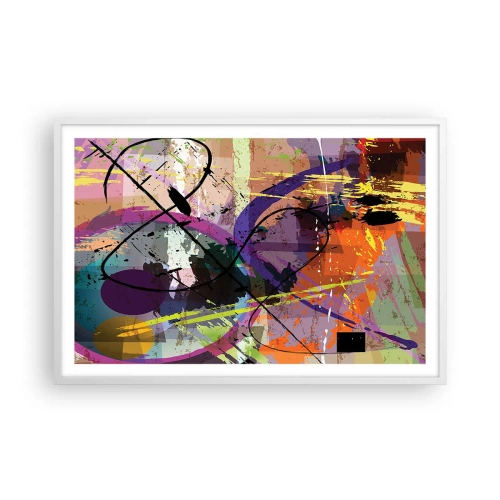 Poster in cornice bianca - Per la via diritta o tortuosa - 91x61 cm