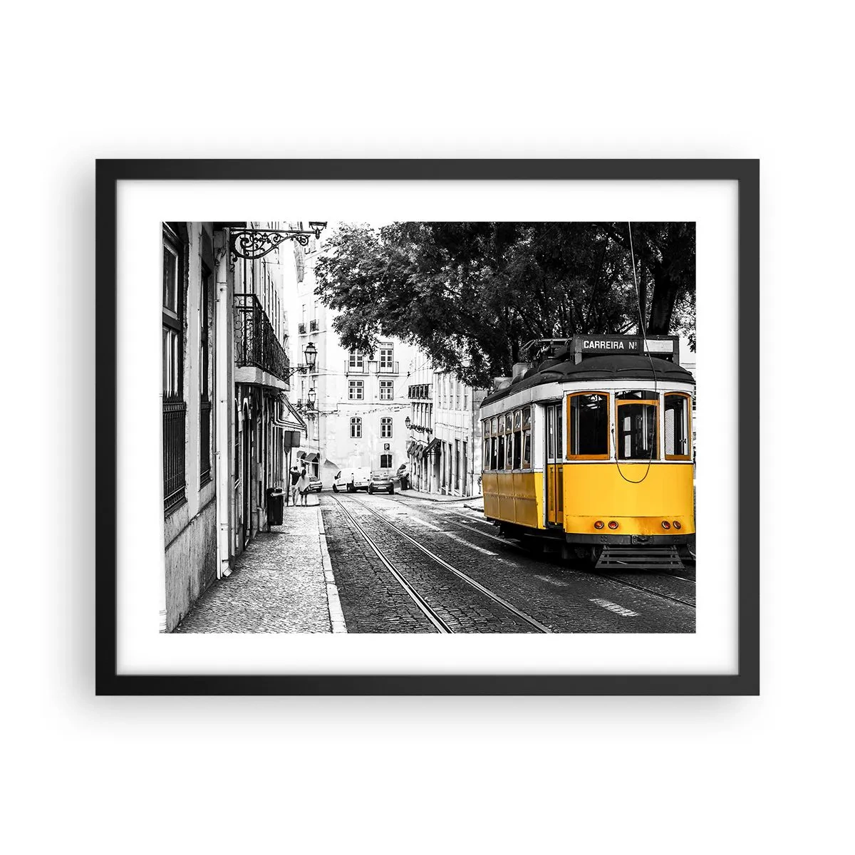 Poster in cornice nera - Con il fado in sottofondo - 50x40 cm