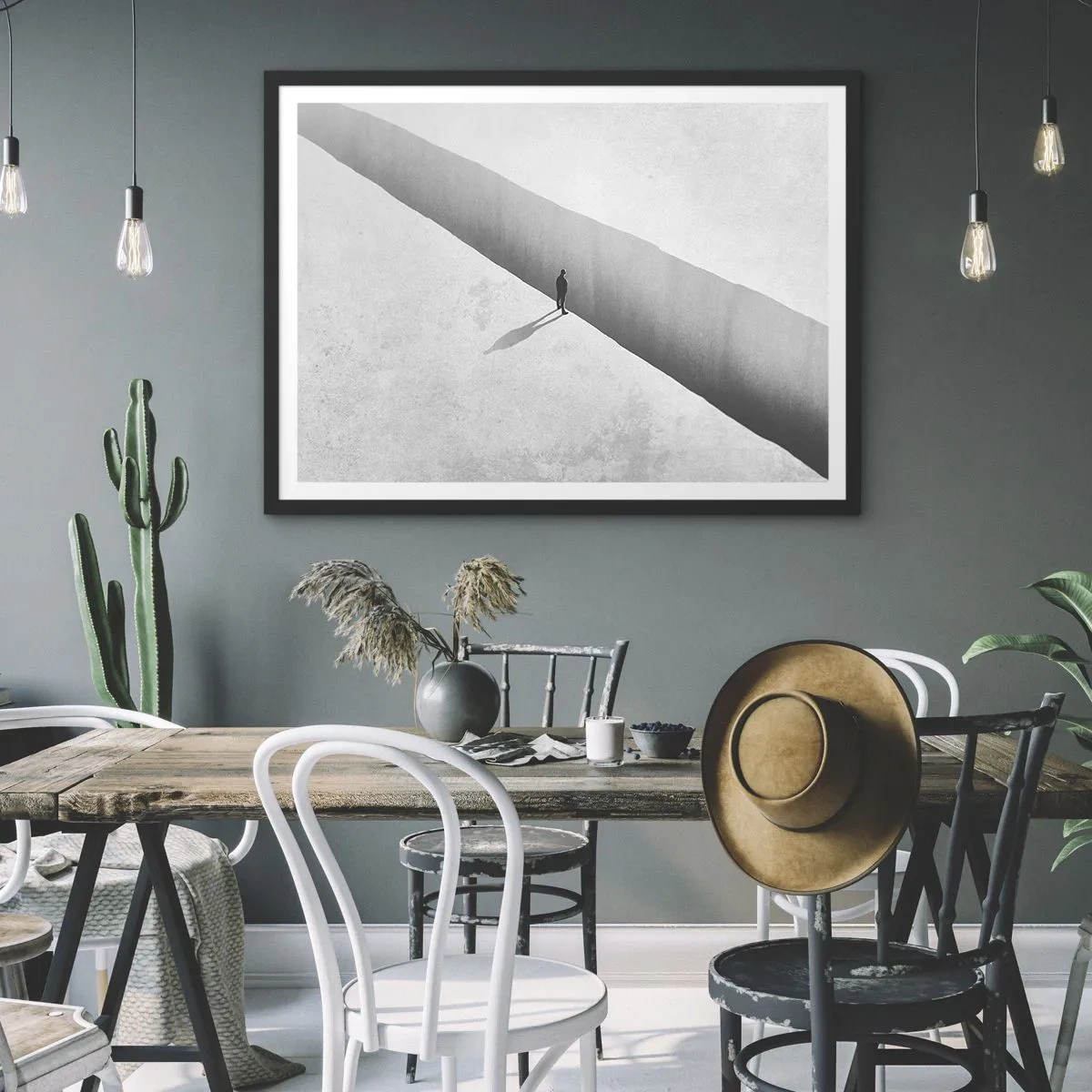 Poster in cornice nera - Un obiettivo chiaro - 91x61 cm