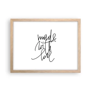 Poster in cornice rovere chiaro - La migliore marca - 40x30 cm