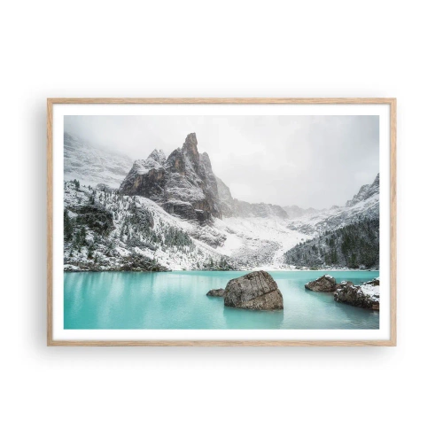 Poster in cornice rovere chiaro - Di guardia - 100x70 cm