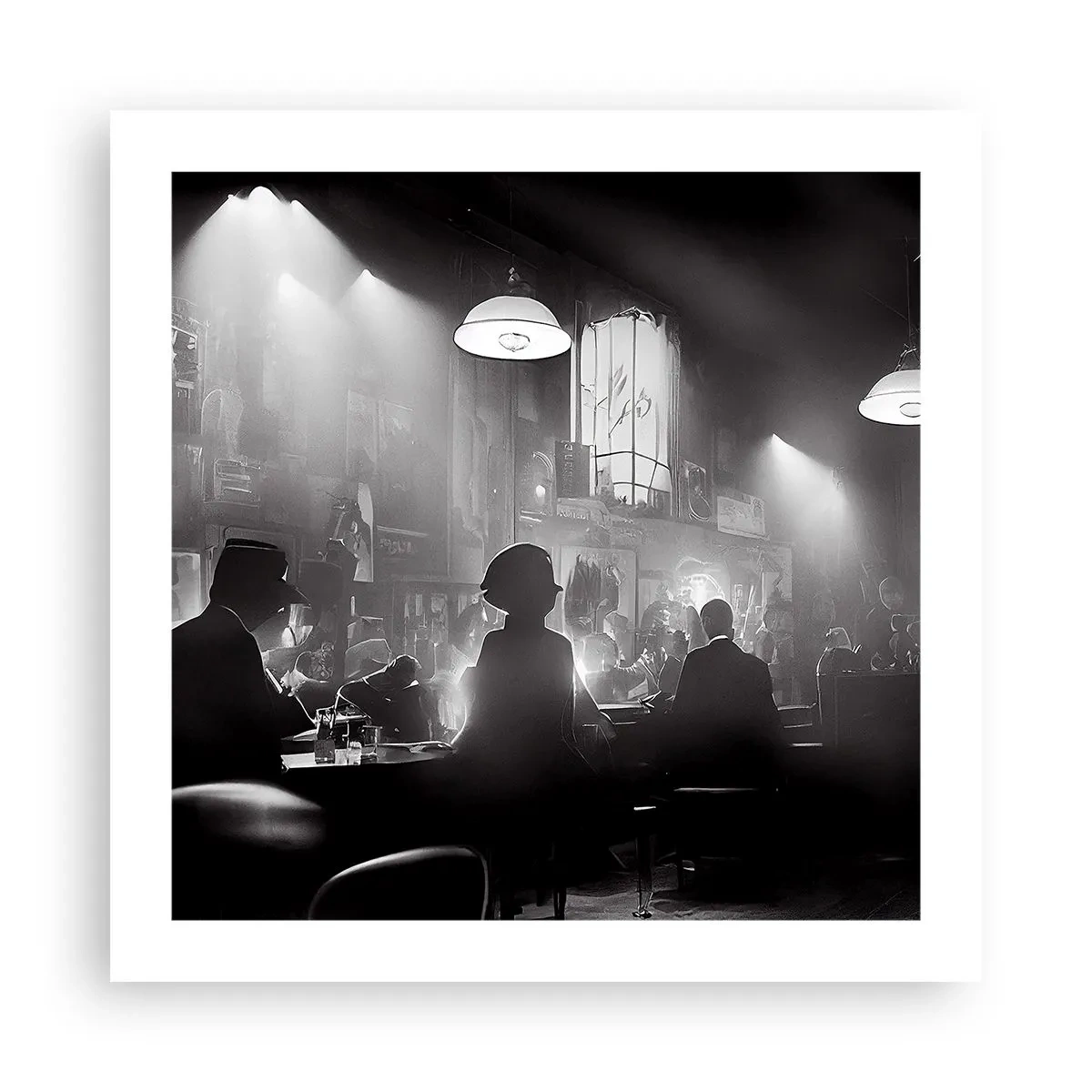 Poster - Nell'atmosfera jazz - 50x50 cm