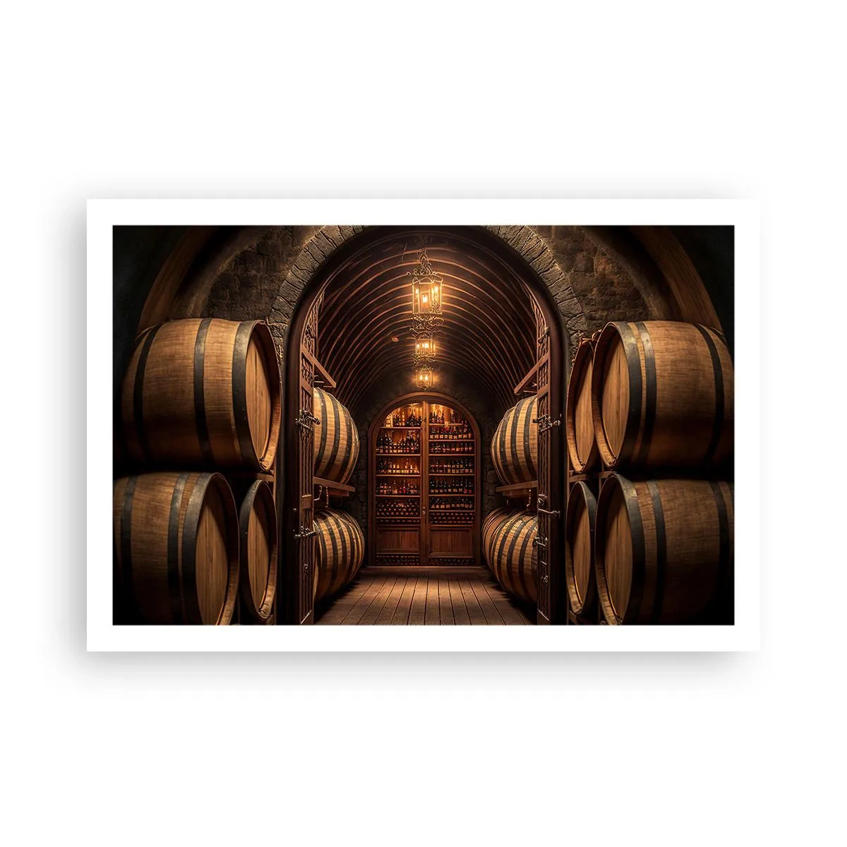 Poster - L'atmosfera della cantina - 91x61 cm