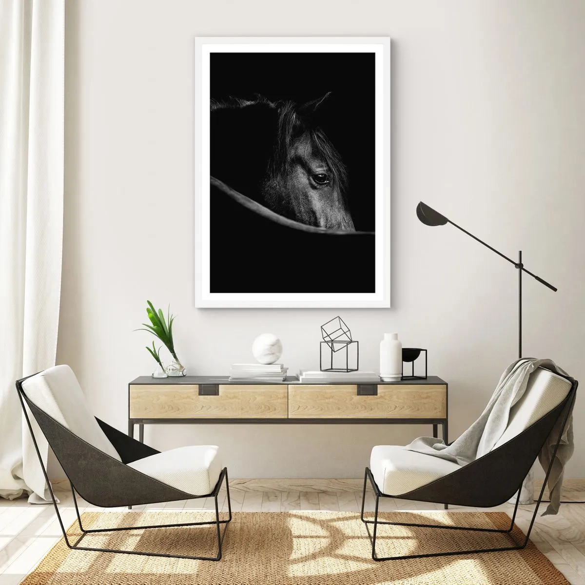 Poster in cornice bianca - Il principe nero - 30x40 cm