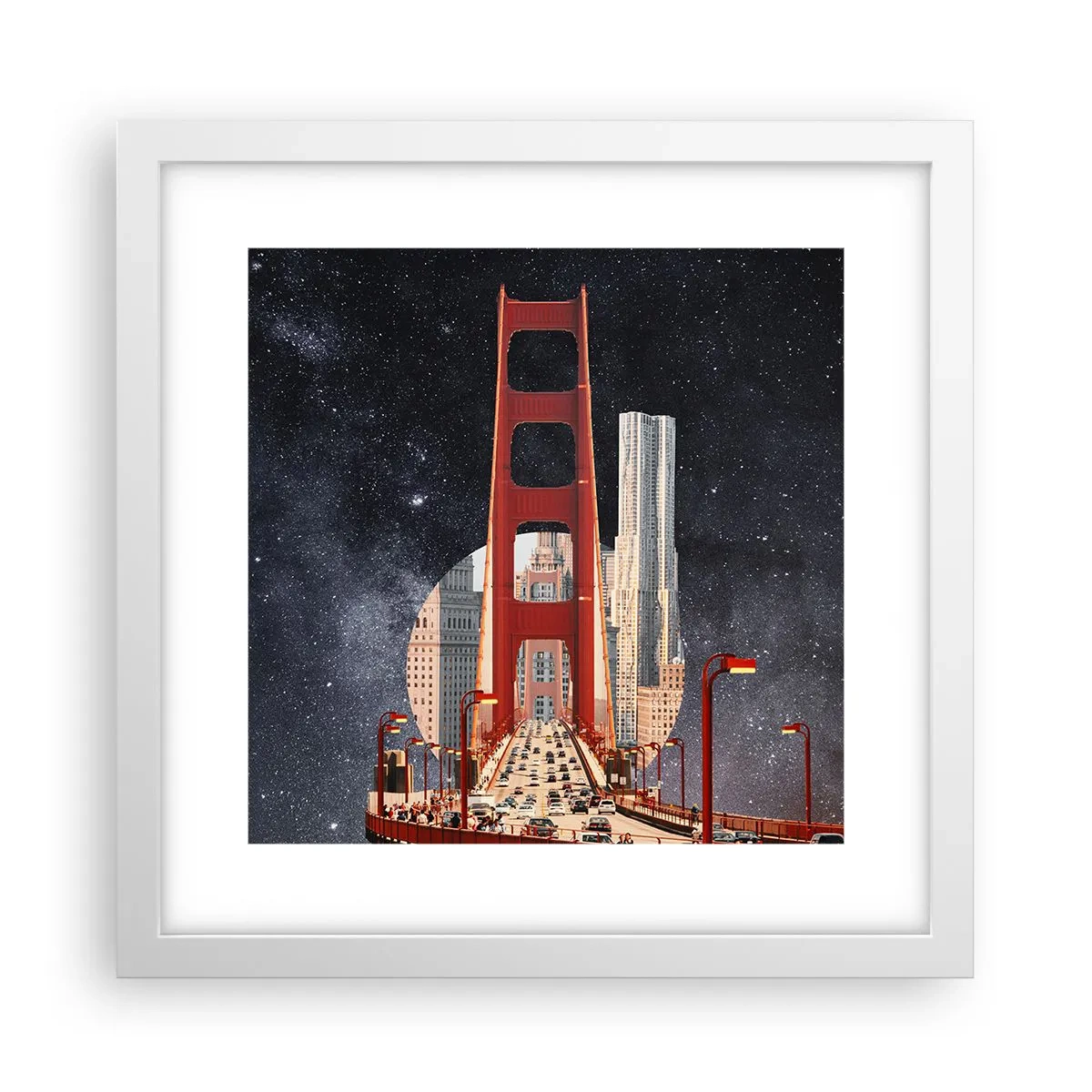 Poster in cornice bianca - Sempre al centro - 30x30 cm