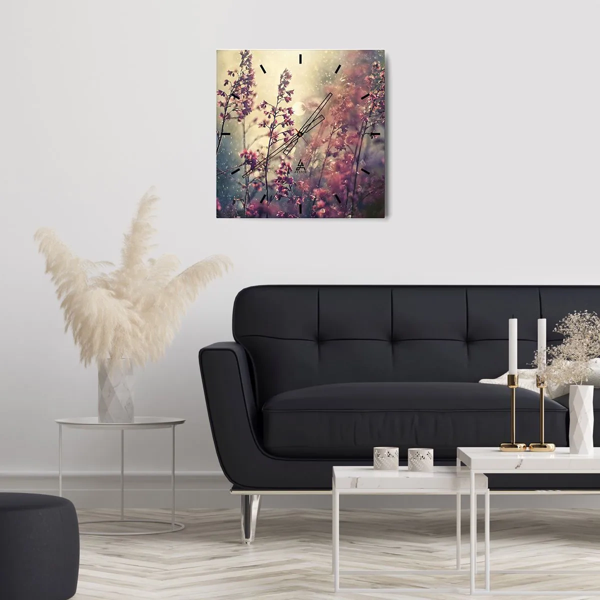 Orologio da parete - Orologio in Vetro - Giardino misterioso - 30x30 cm