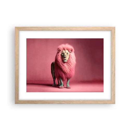 Poster in cornice rovere chiaro - E non mette più paura - 40x30 cm