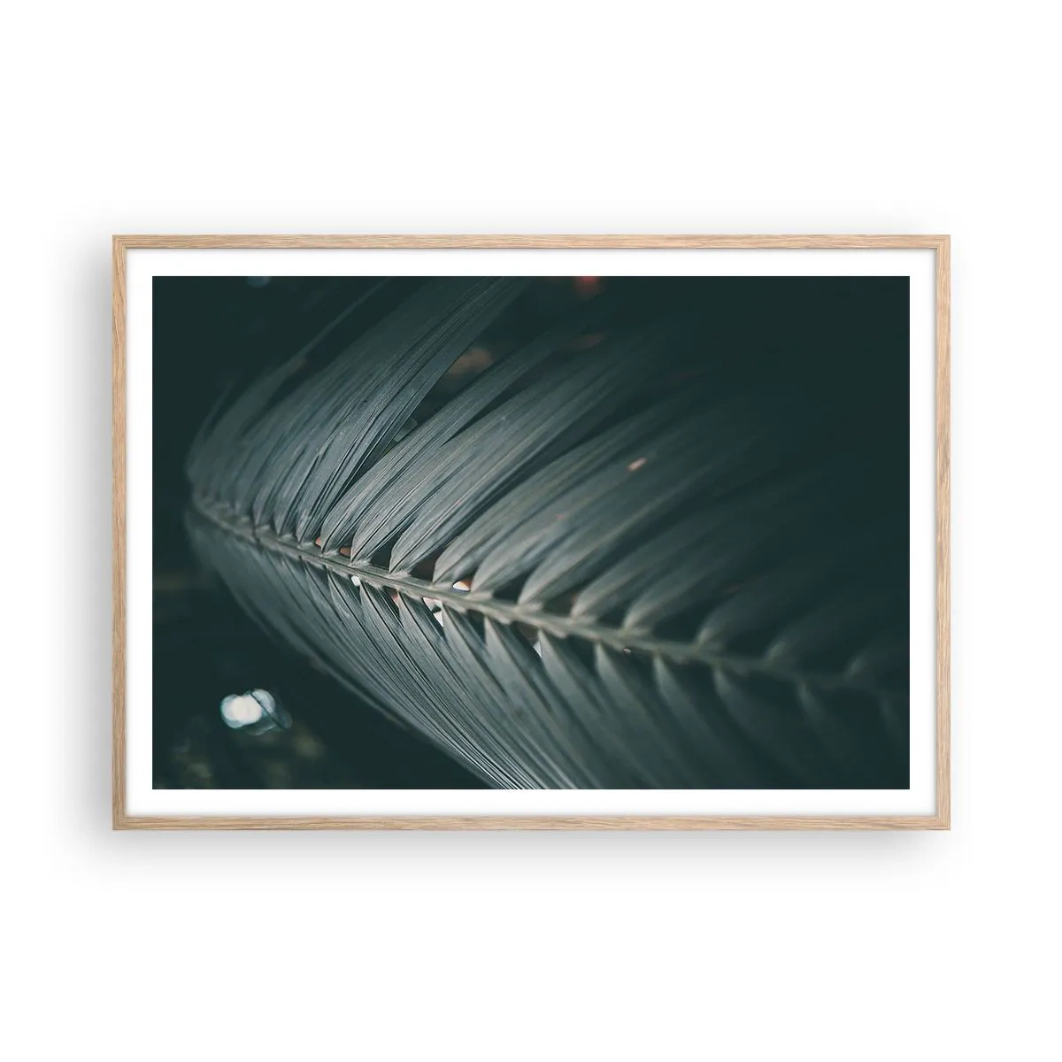 Poster in cornice rovere chiaro - La precisione della natura - 100x70 cm