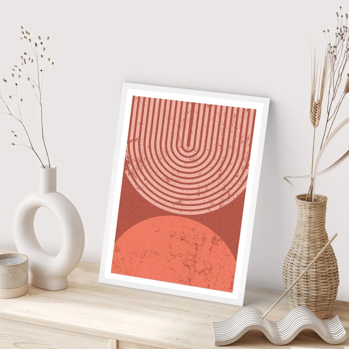 Poster in cornice bianca - Rapporti stretti - 50x70 cm