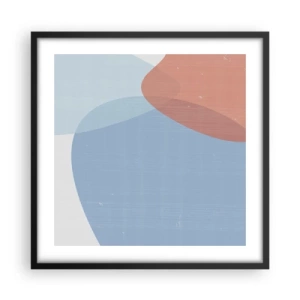 Poster in cornice nera - Legami pastello - 50x50 cm