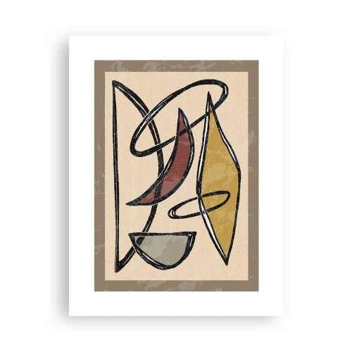 Poster - Composizione: archi e ovali - 30x40 cm