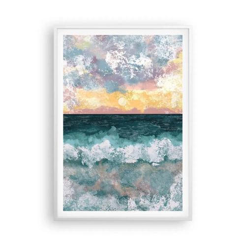 Poster in cornice bianca - Acqua, luce, aria - 70x100 cm