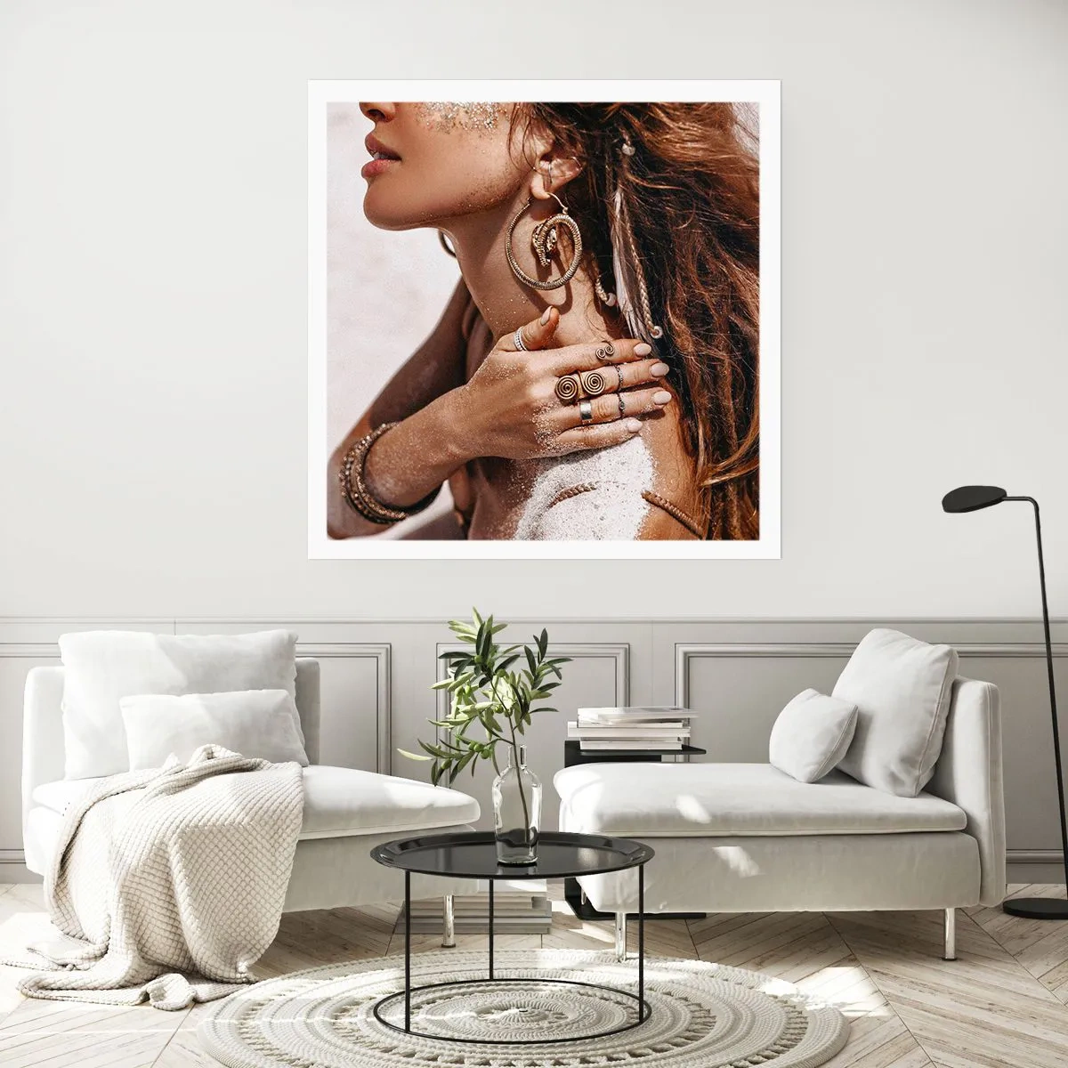 Poster - Regina della spiaggia selvatica - 40x40 cm