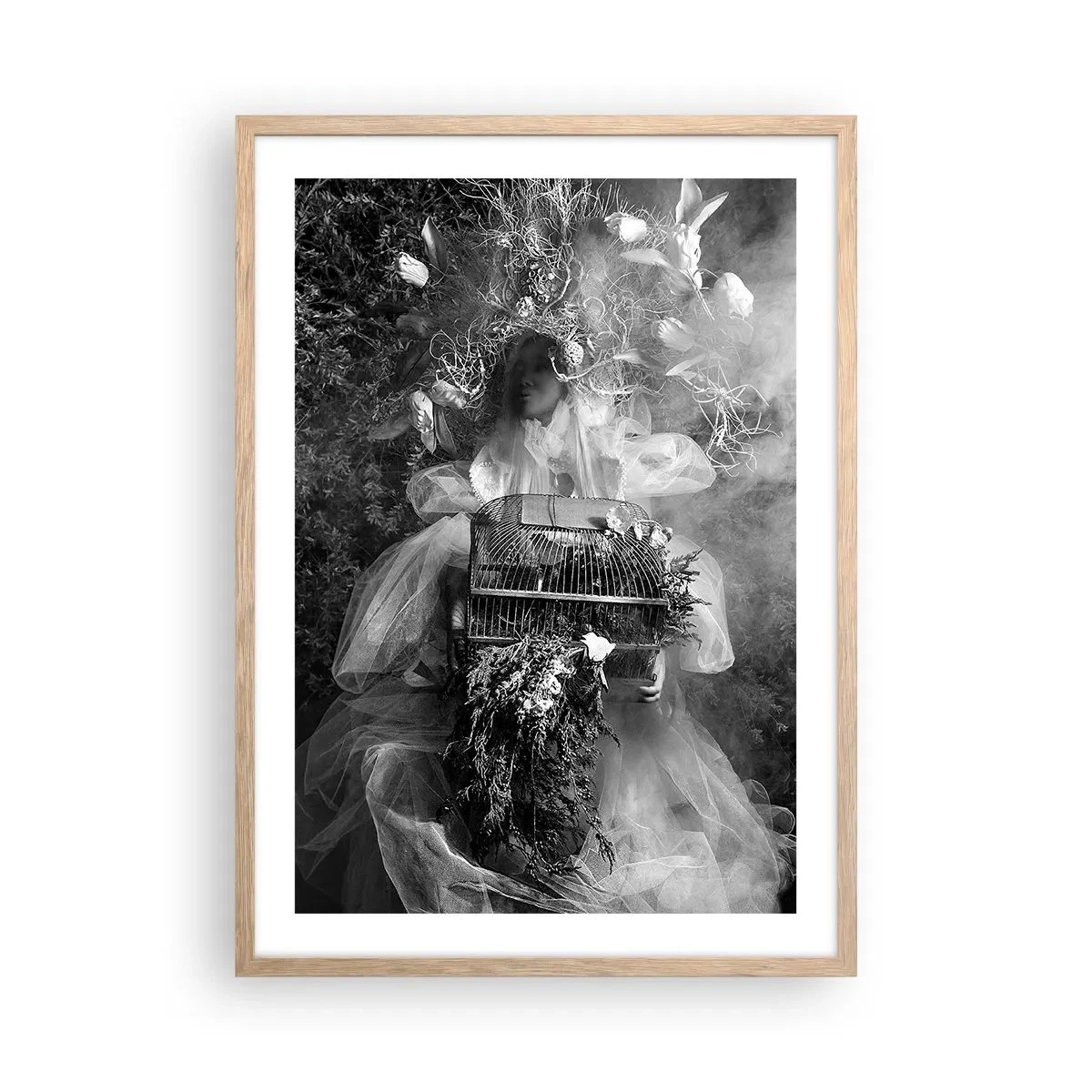Poster in cornice rovere chiaro - Madre natura stessa - 50x70 cm