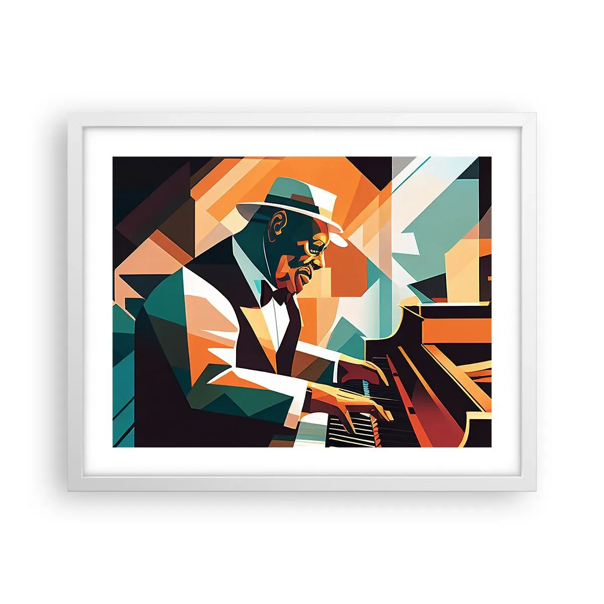 Poster in cornice bianca - Tutto il jazz - 50x40 cm