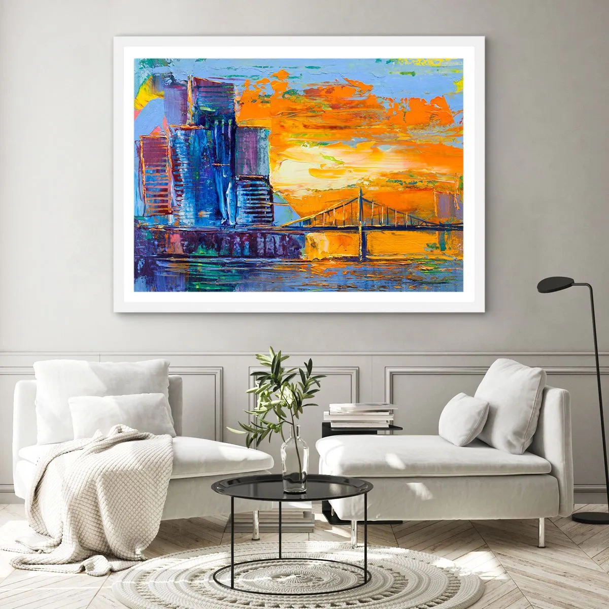 Poster in cornice bianca - Cultura e natura - 91x61 cm