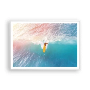 Poster in cornice bianca - Il cavaliere dell'oceano - 100x70 cm