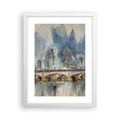 Poster in cornice bianca - Londra in tutta la sua bellezza - 30x40 cm