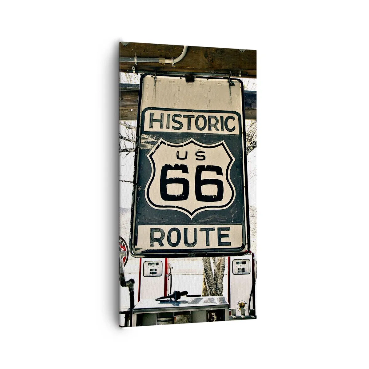 Quadro su tela - Stampe su Tela - Viaggio retro americano - 65x120 cm