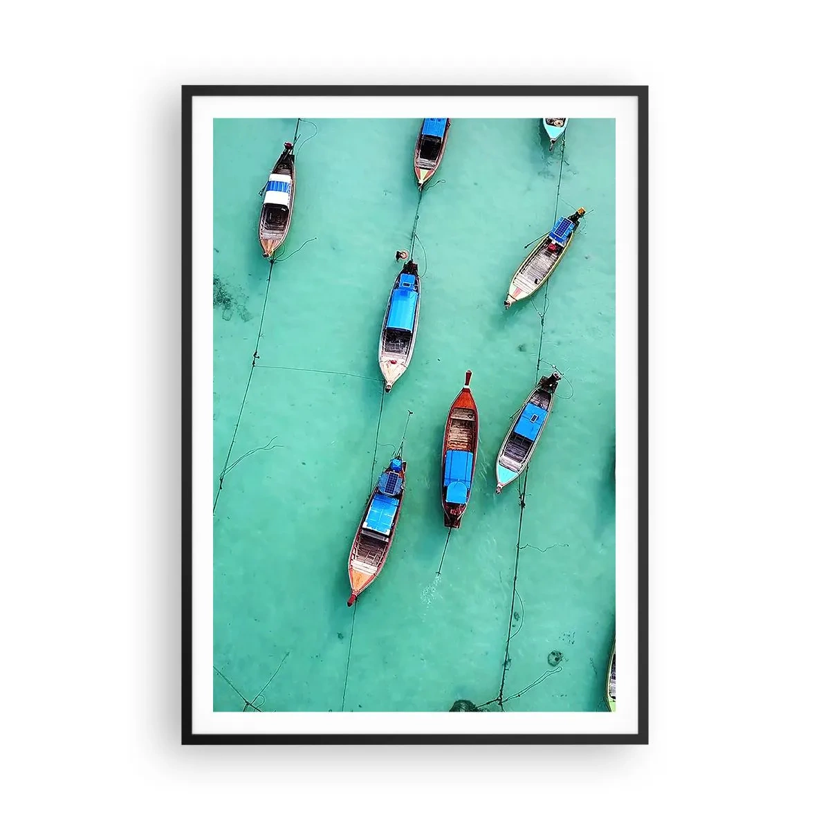 Poster in cornice nera - In gioiosa attesa - 70x100 cm