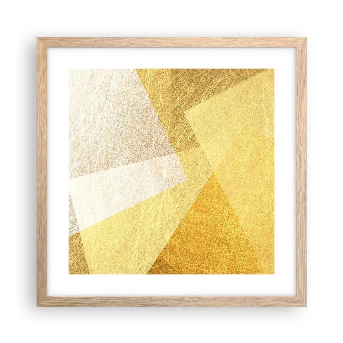 Poster in cornice rovere chiaro - La pace della geometria - 40x40 cm