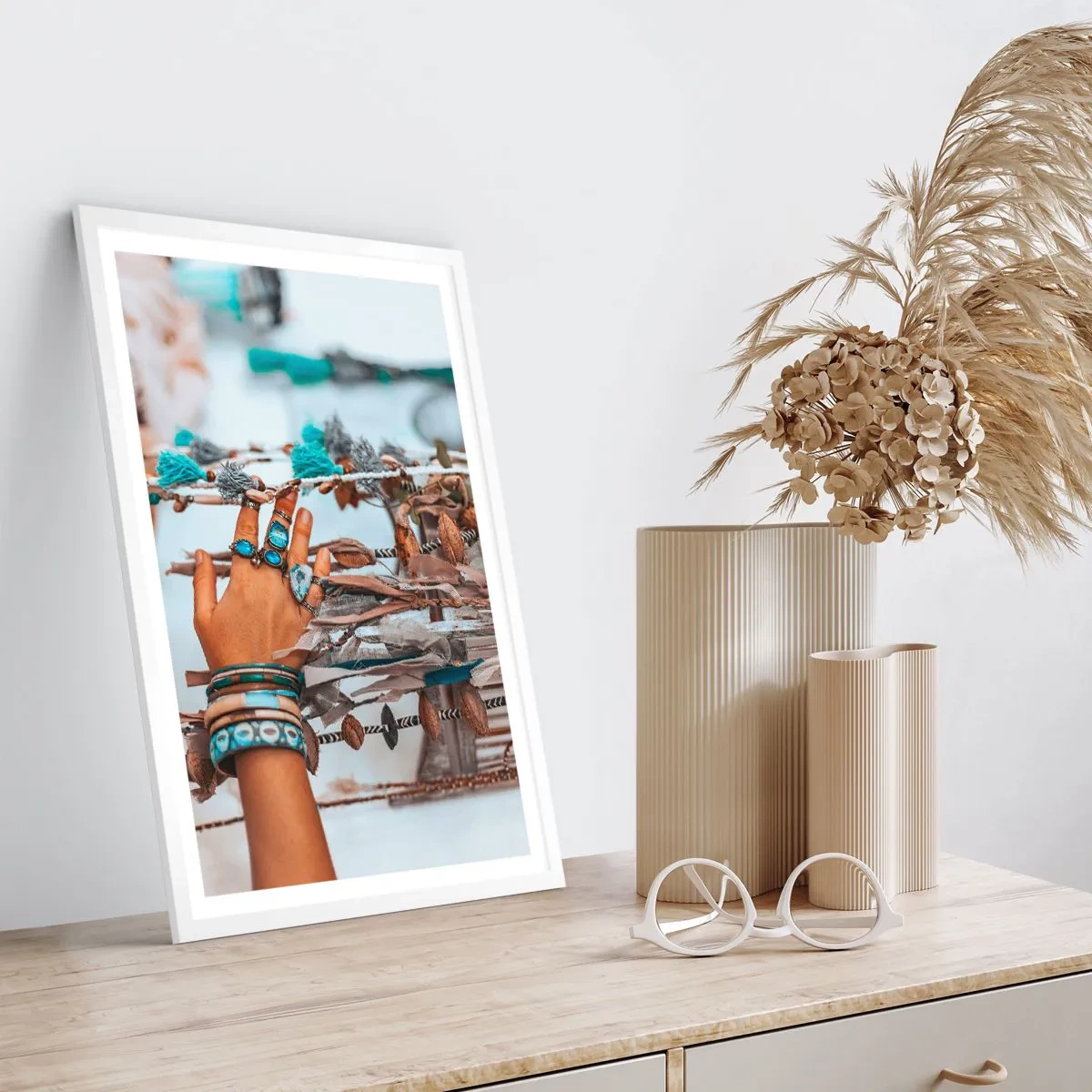 Poster in cornice bianca - Tesori locali - 40x50 cm
