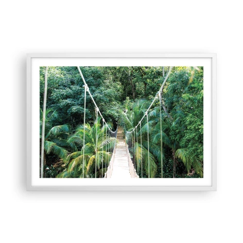 Poster in cornice bianca - Welcome to the jungle! - 70x50 cm