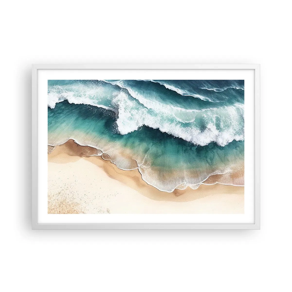 Poster in cornice bianca - L'eterno incontro - 70x50 cm