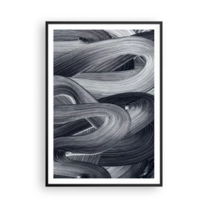 Poster in cornice nera - La fluidità della realtà - 70x100 cm