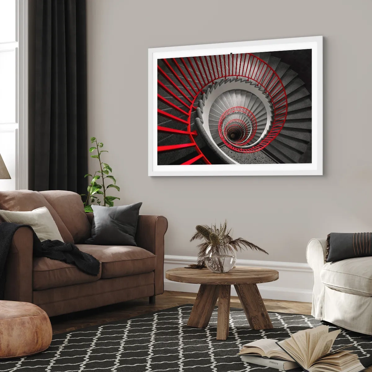 Poster in cornice bianca - I giochi dell'architettura - 40x30 cm