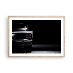 Poster in cornice rovere chiaro - Il fascino del classico - 70x50 cm