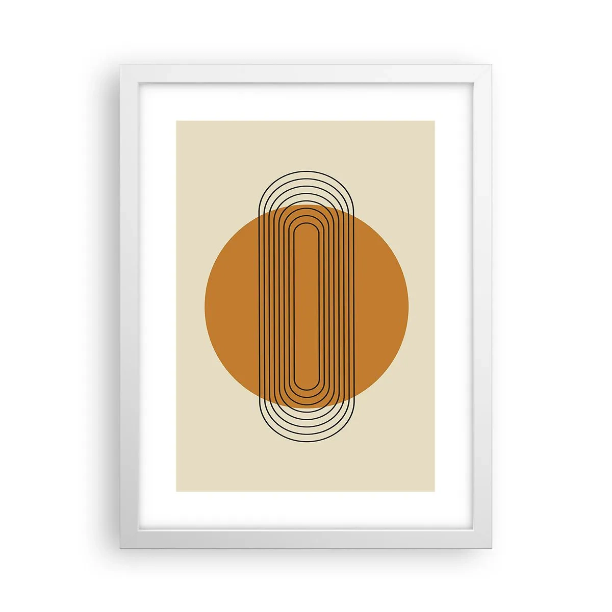 Poster in cornice bianca - Piano perfetto - 30x40 cm